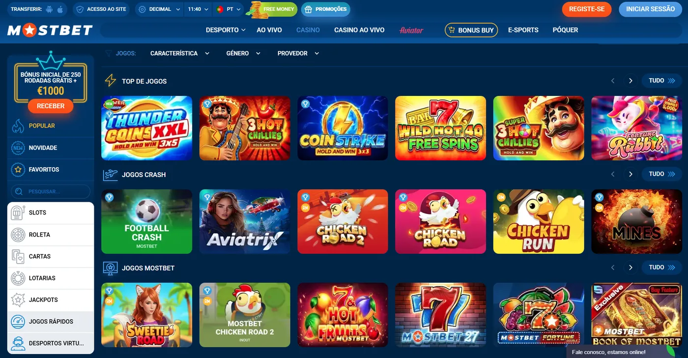 Regras de rollover no Mostbet Casino
